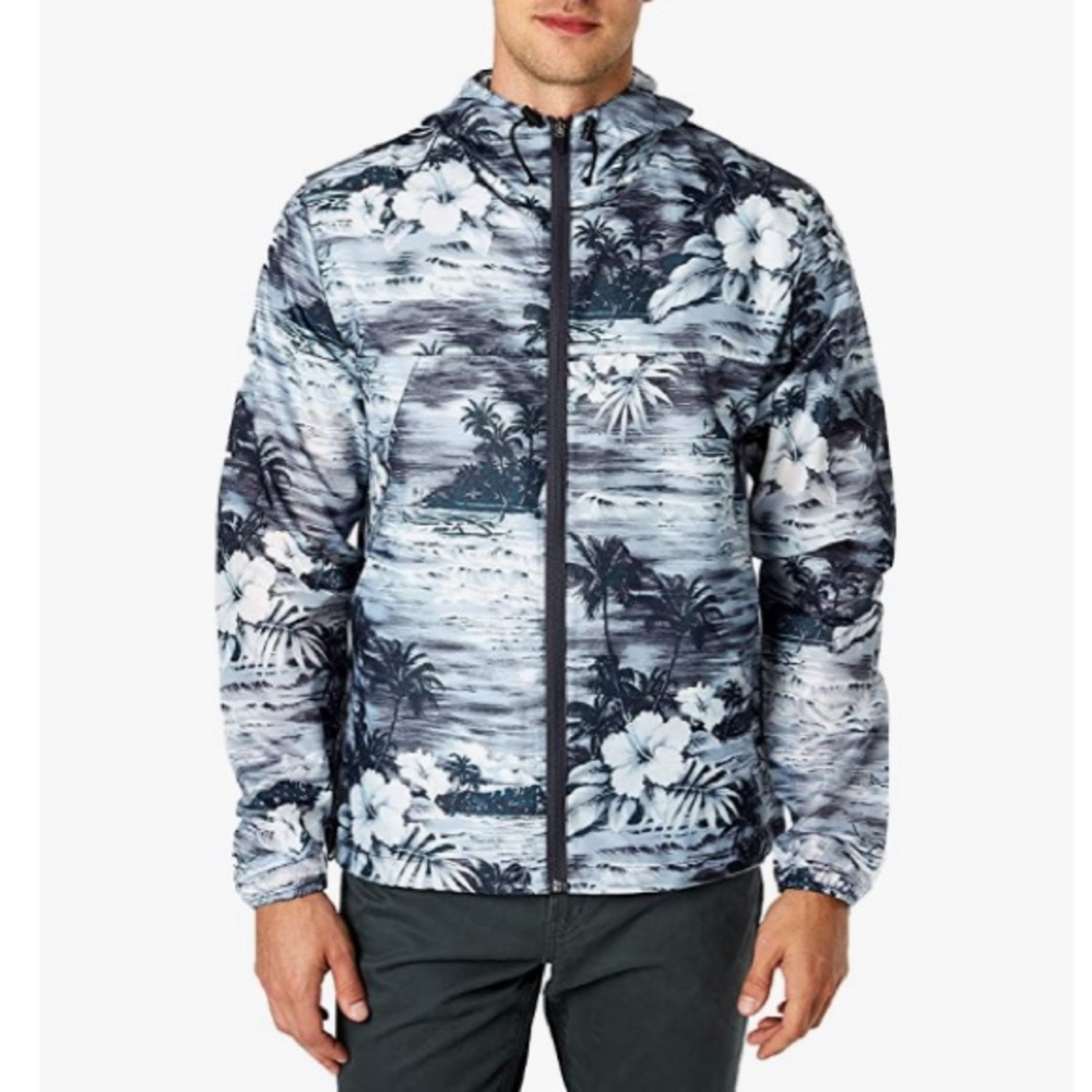 Sunrise Kingdom GREY Men’s Hooded Windbreaker